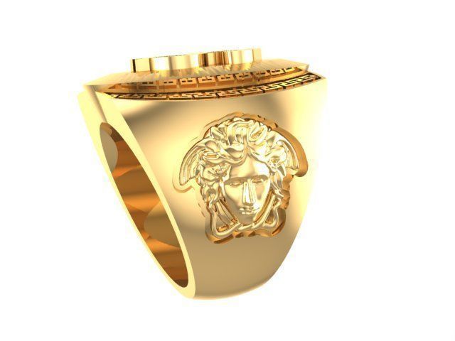 Dollar Ring Gold 3D print model_1