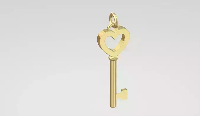 Pendant - Heartkey 3D print model