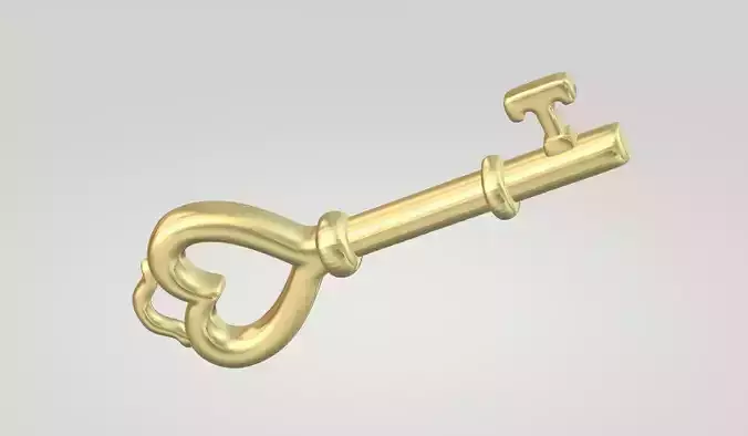 Pendant - Heartkey3 3D print model
