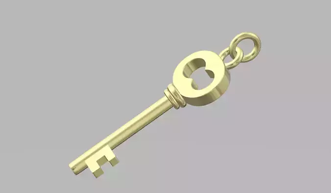 LV key Pendant 3D print model