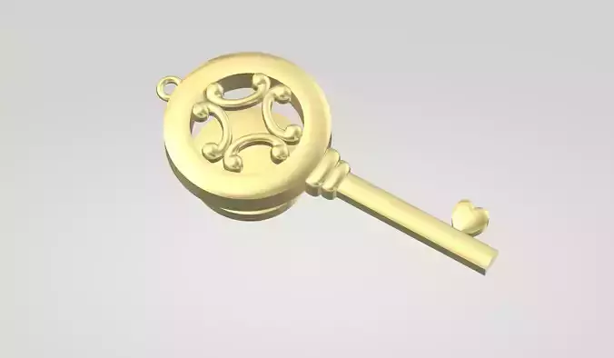 Pendant - Roundkey 3D print model