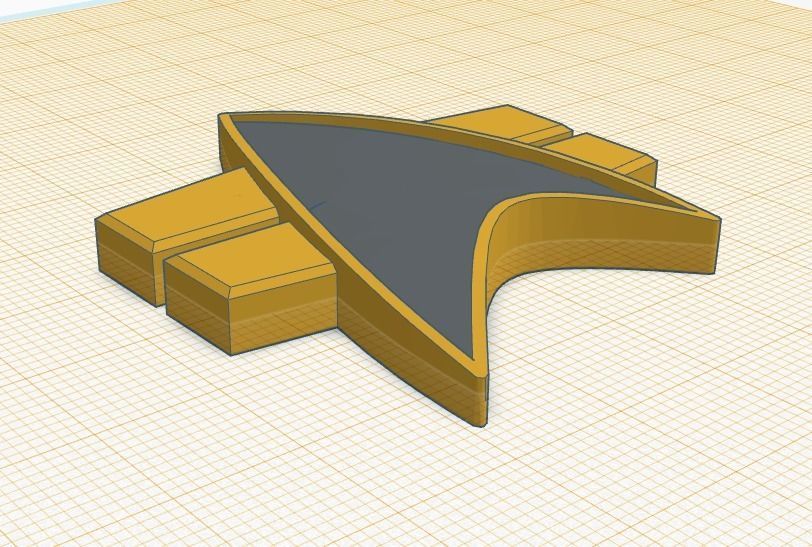 John Eaves Combadge design Star Trek 3D print model_1