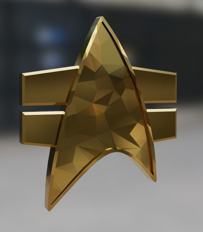 John Eaves Combadge design Star Trek 3D print model_2