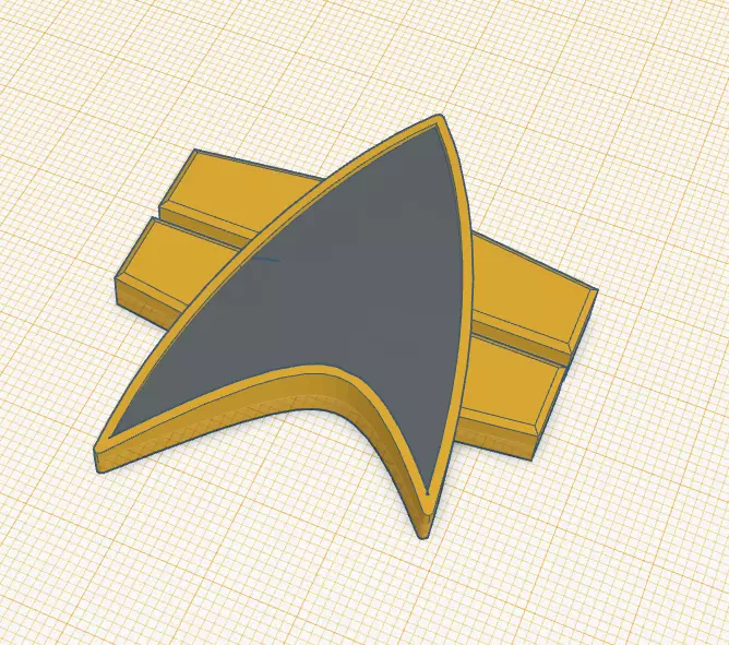John Eaves Combadge design Star Trek 3D print model_0