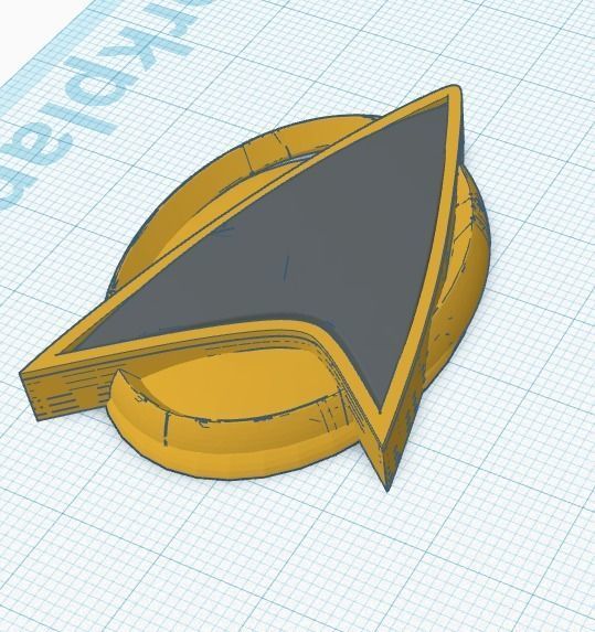 Star Trek Combadge John Eaves TNG Concept 3D print model_2