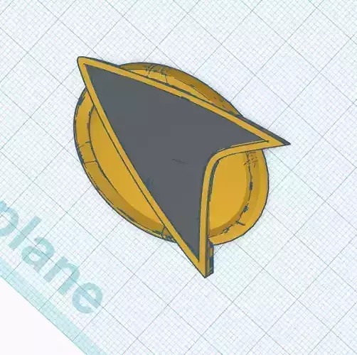 Star Trek Combadge John Eaves TNG Concept 3D print model