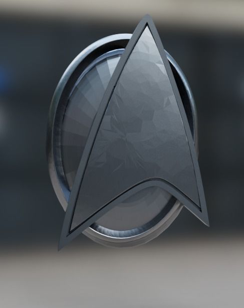 Star Trek Combadge John Eaves TNG Concept 3D print model_1