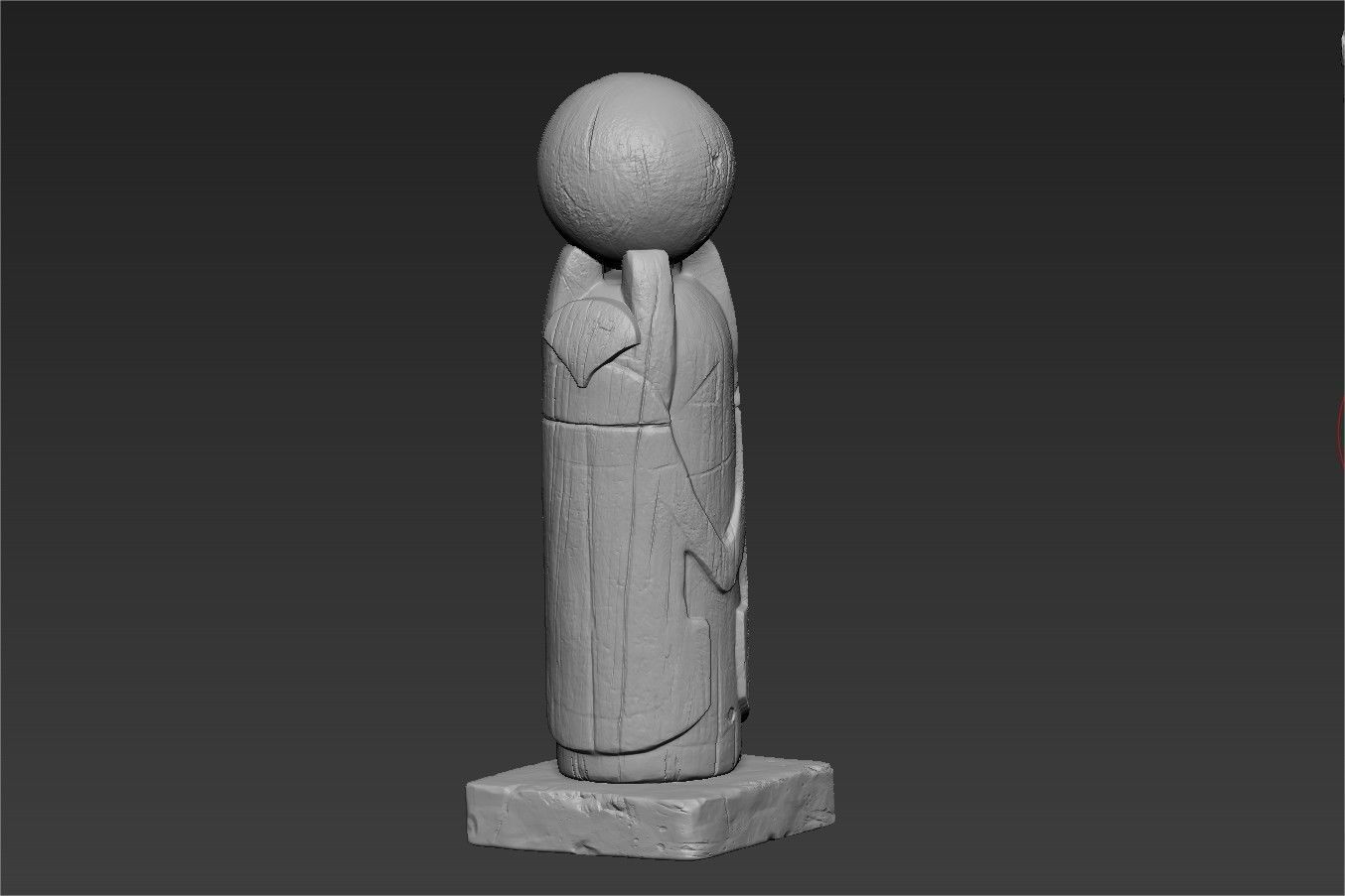 Egyptian Scarab wood sculpt 3D print model_8