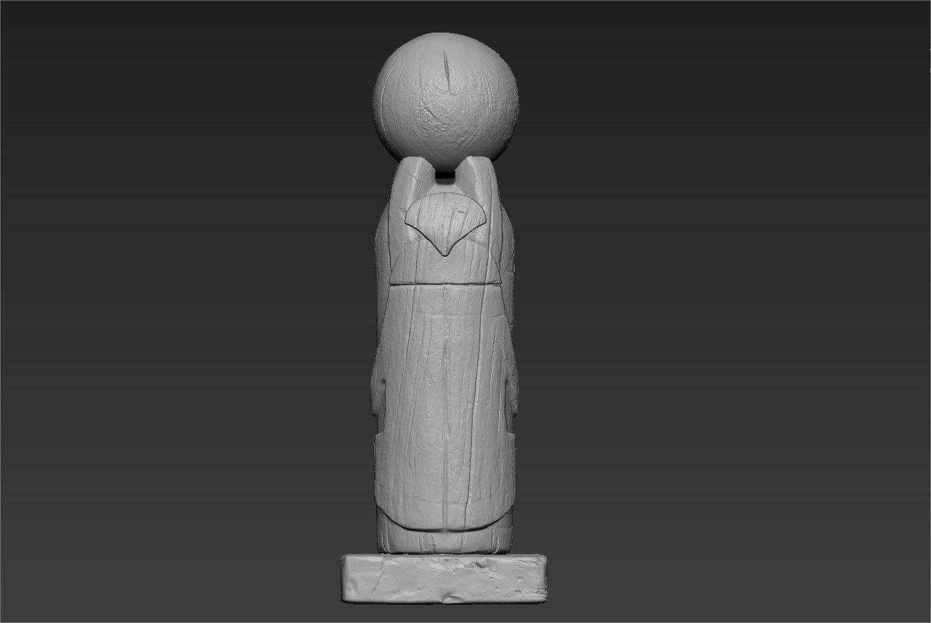 Egyptian Scarab wood sculpt 3D print model_5