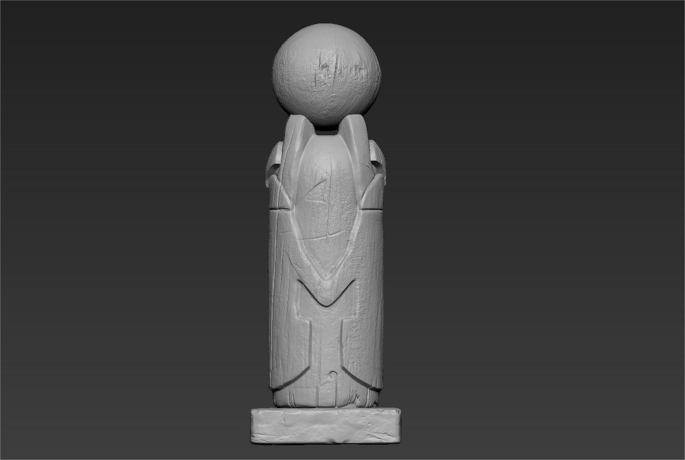 Egyptian Scarab wood sculpt 3D print model_6