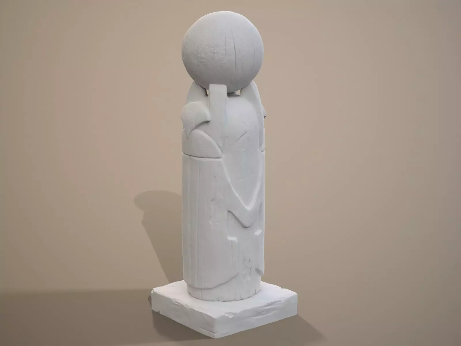 Egyptian Scarab wood sculpt 3D print model_0