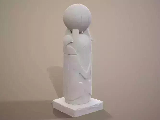Egyptian Scarab wood sculpt 3D print model