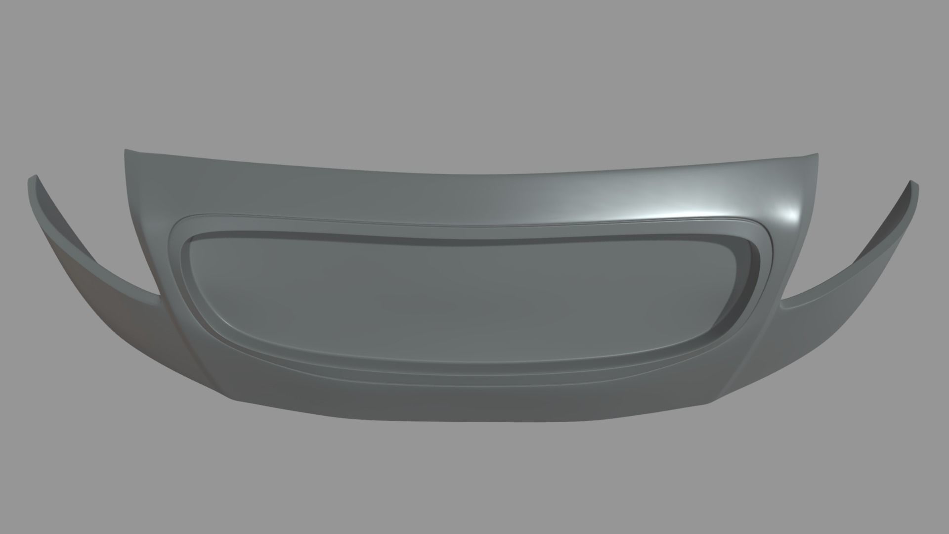 Front Bumper Audi TT Low-poly 3D model_2