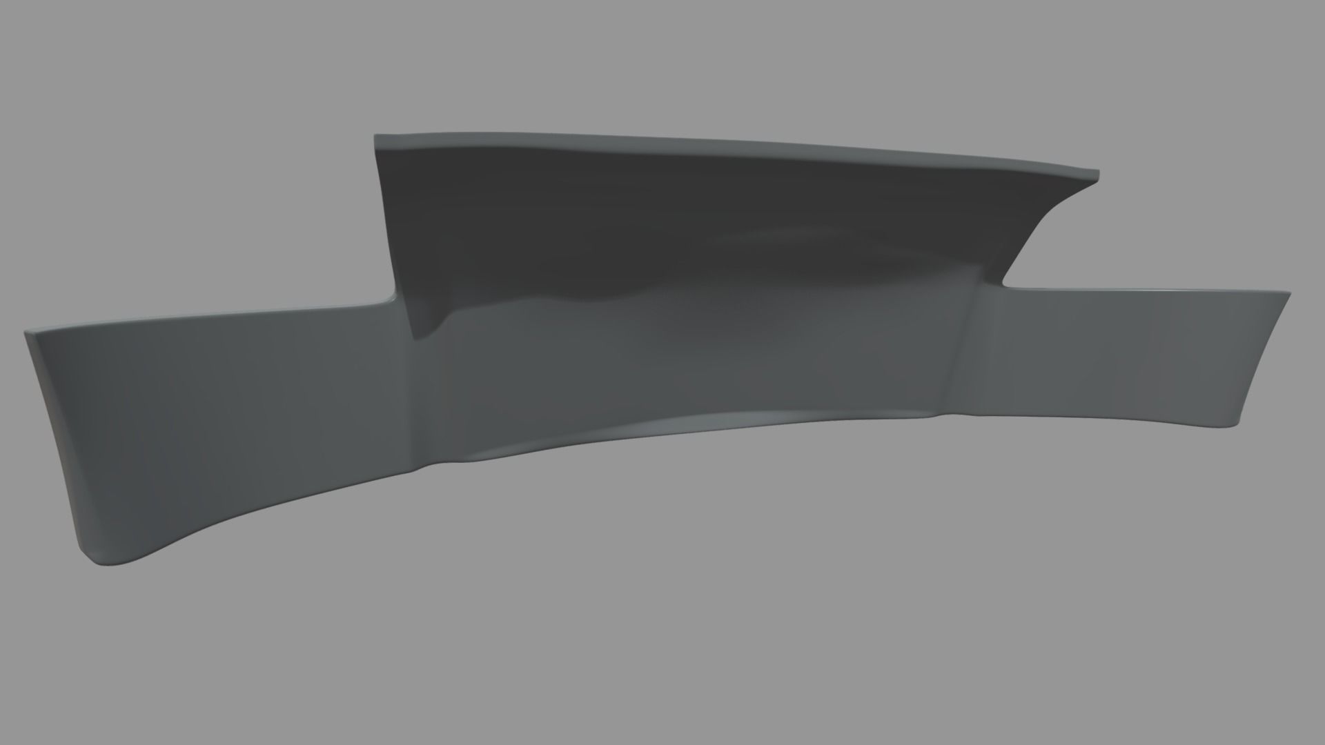 Front Bumper Audi TT Low-poly 3D model_4