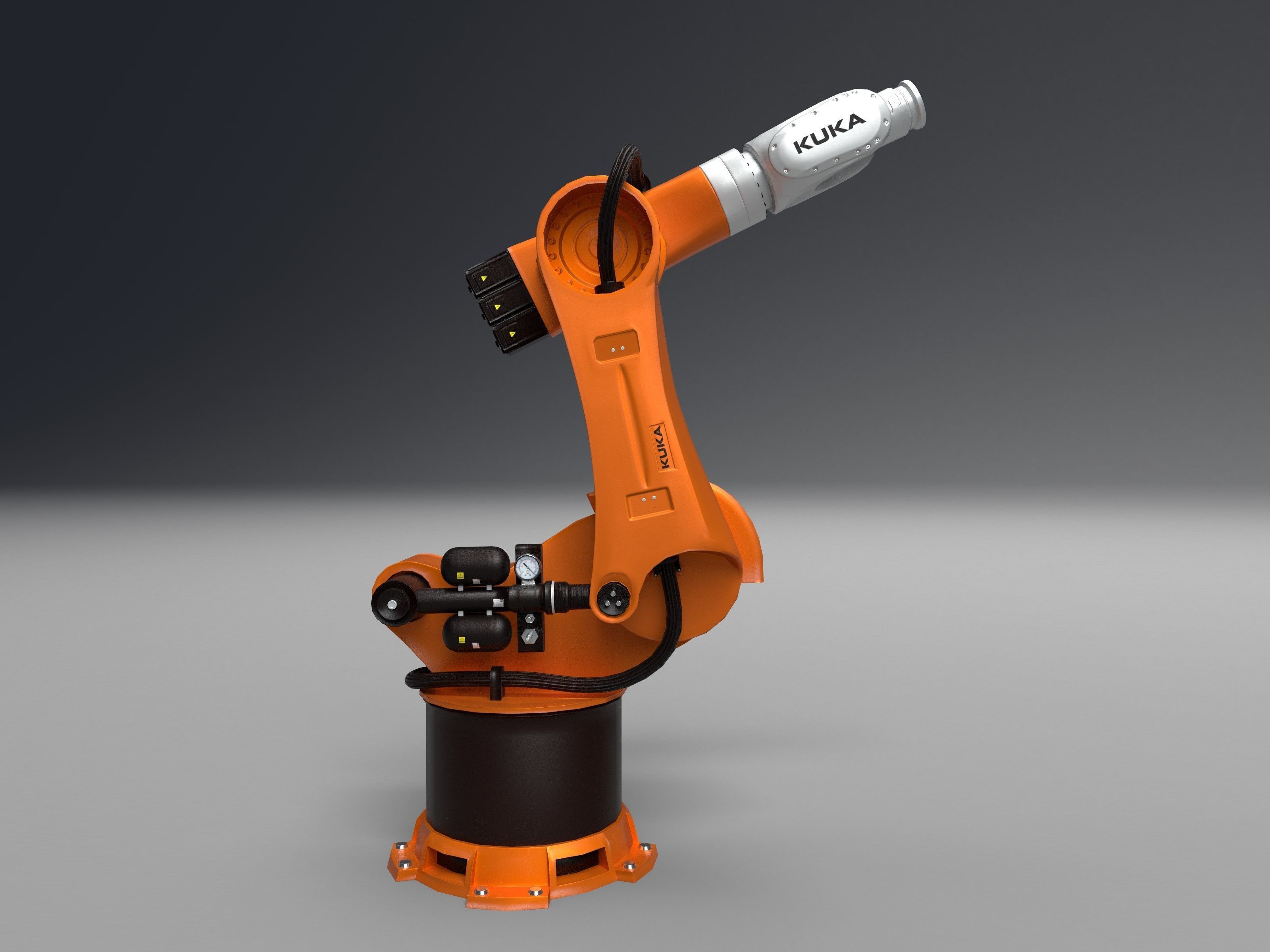 Robot Kuka Low poly 3D model Low-poly 3D model_3