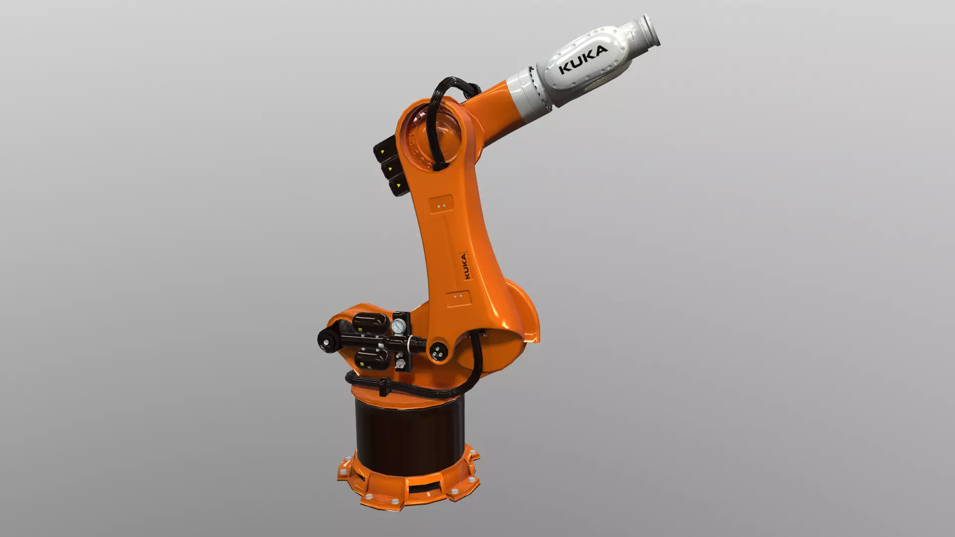 Robot Kuka Low poly 3D model Low-poly 3D model_0