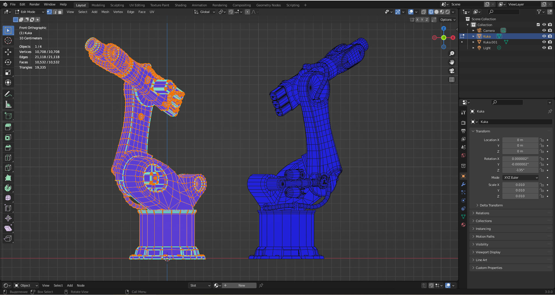 Robot Kuka Low poly 3D model Low-poly 3D model_5