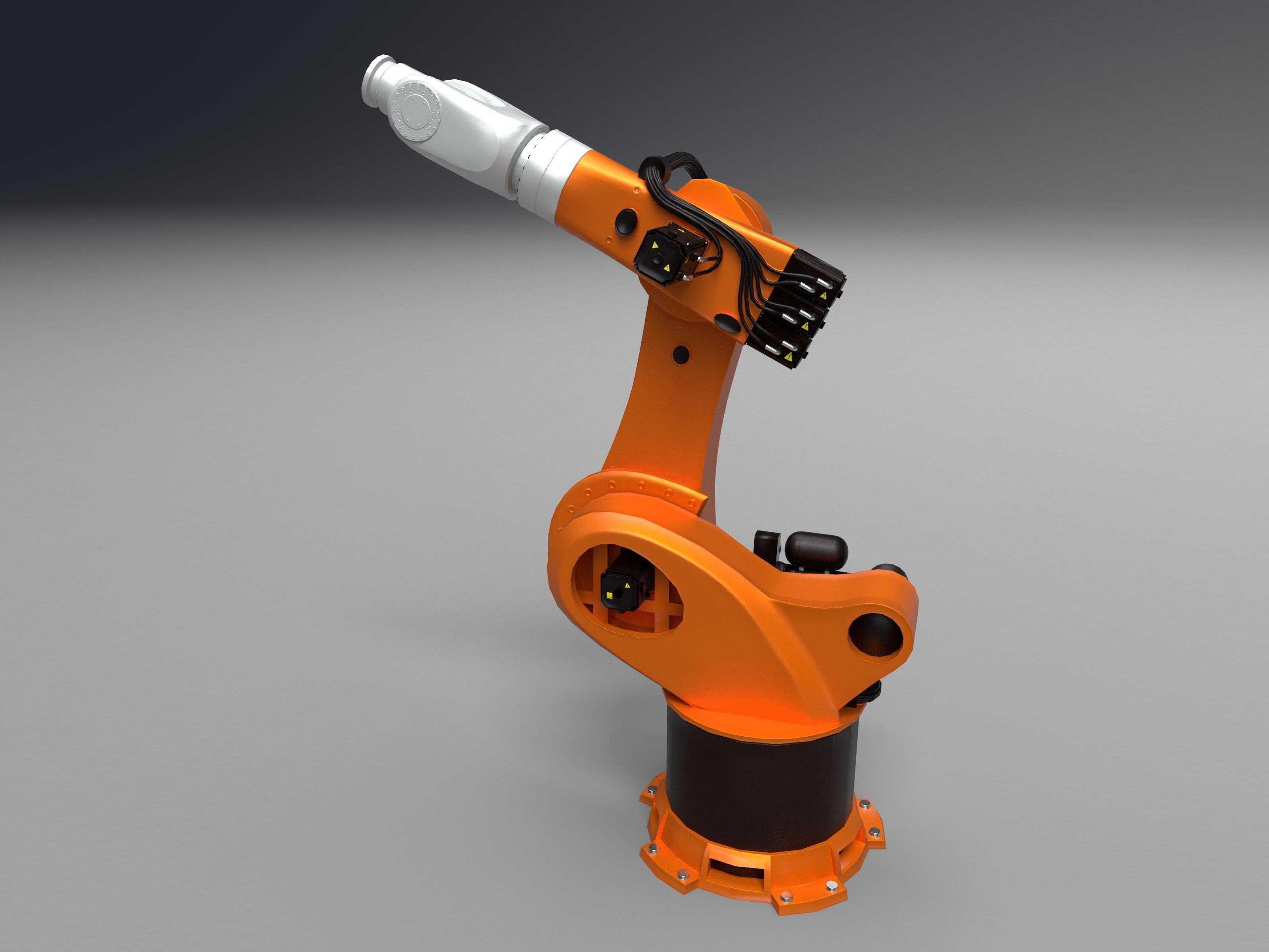 Robot Kuka Low poly 3D model Low-poly 3D model_4