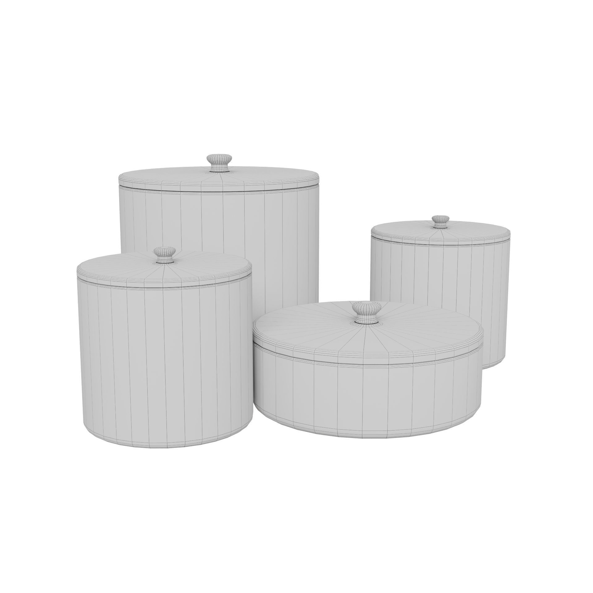Set of Containers 3D model_9
