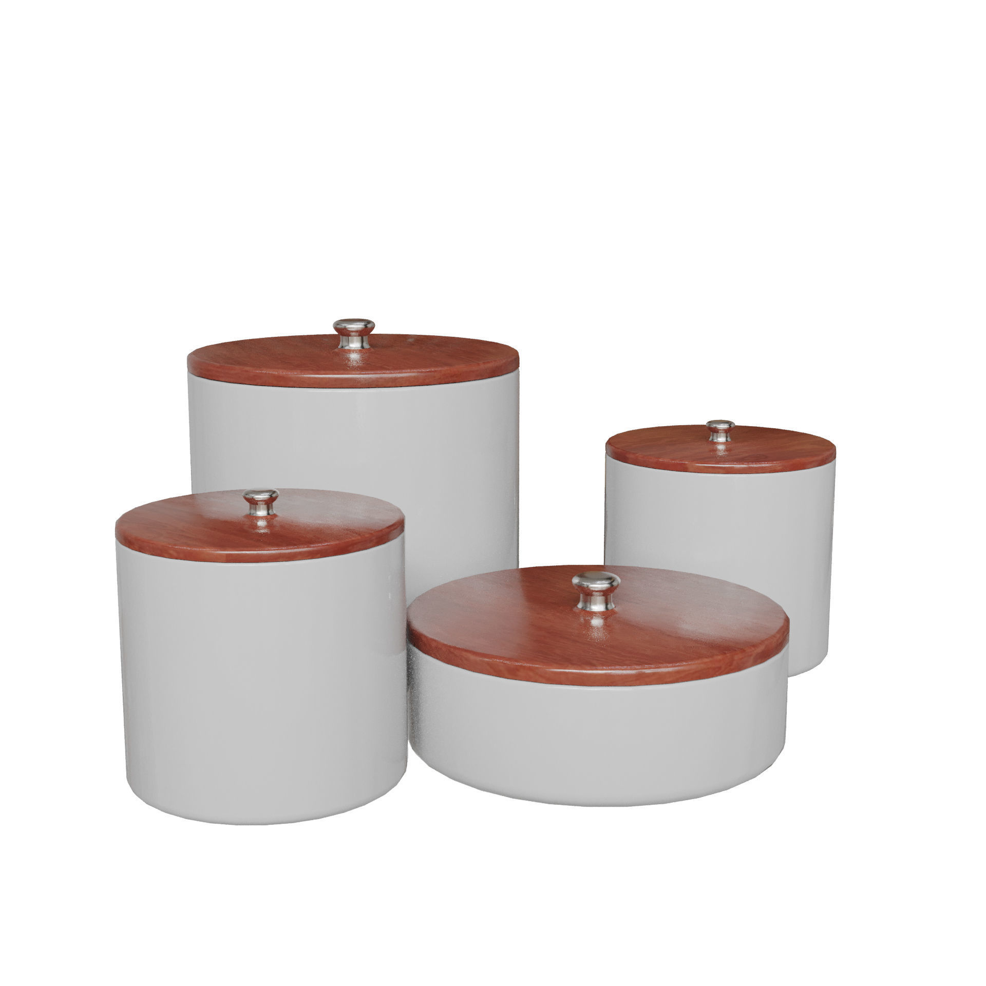 Set of Containers 3D model_1