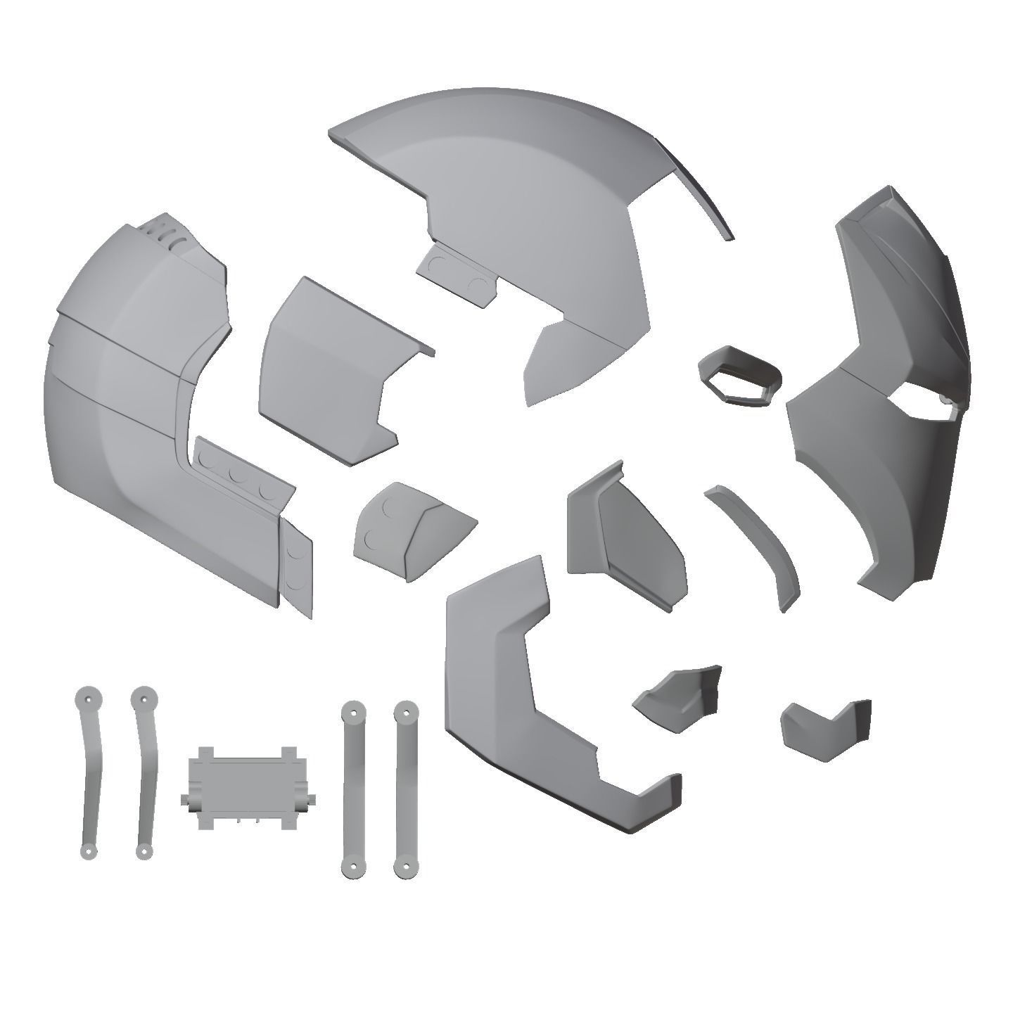 Iron man mk46 42 mashup with motorization and inner details 3D print model_30