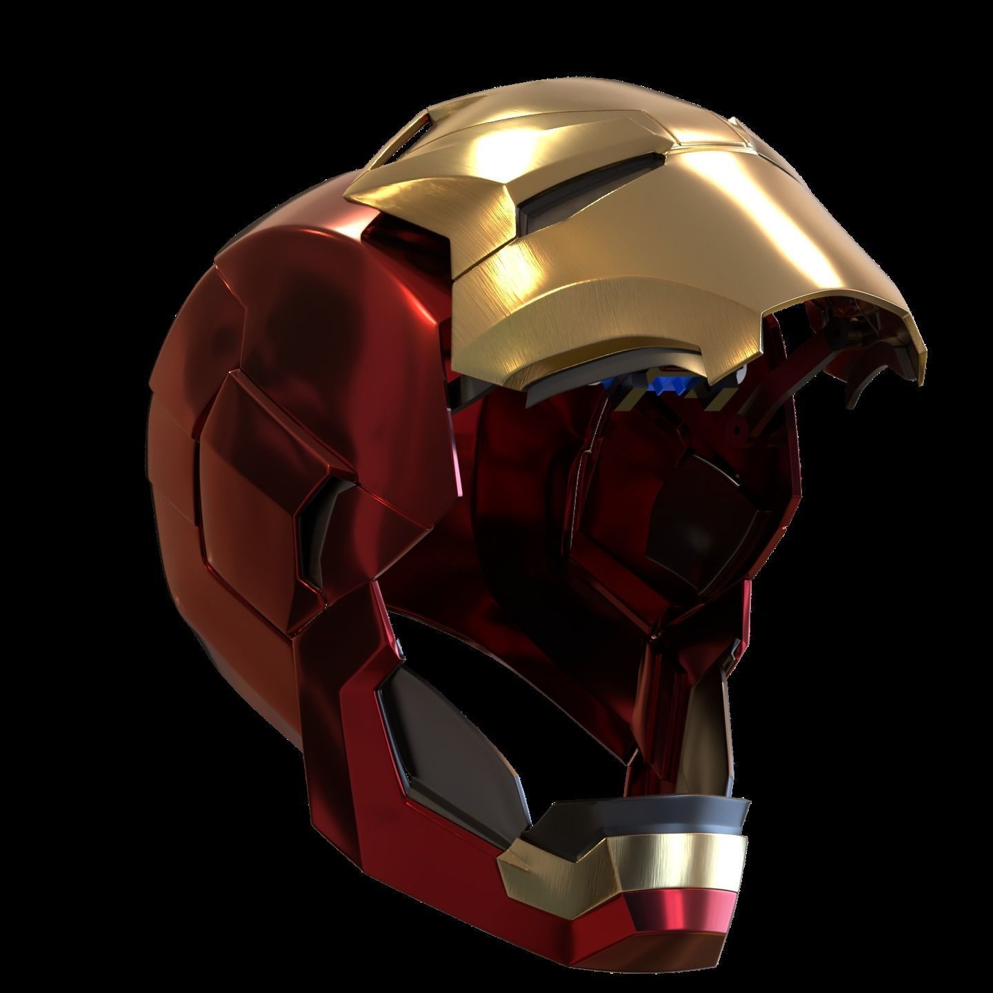 Iron man mk46 42 mashup with motorization and inner details 3D print model_2