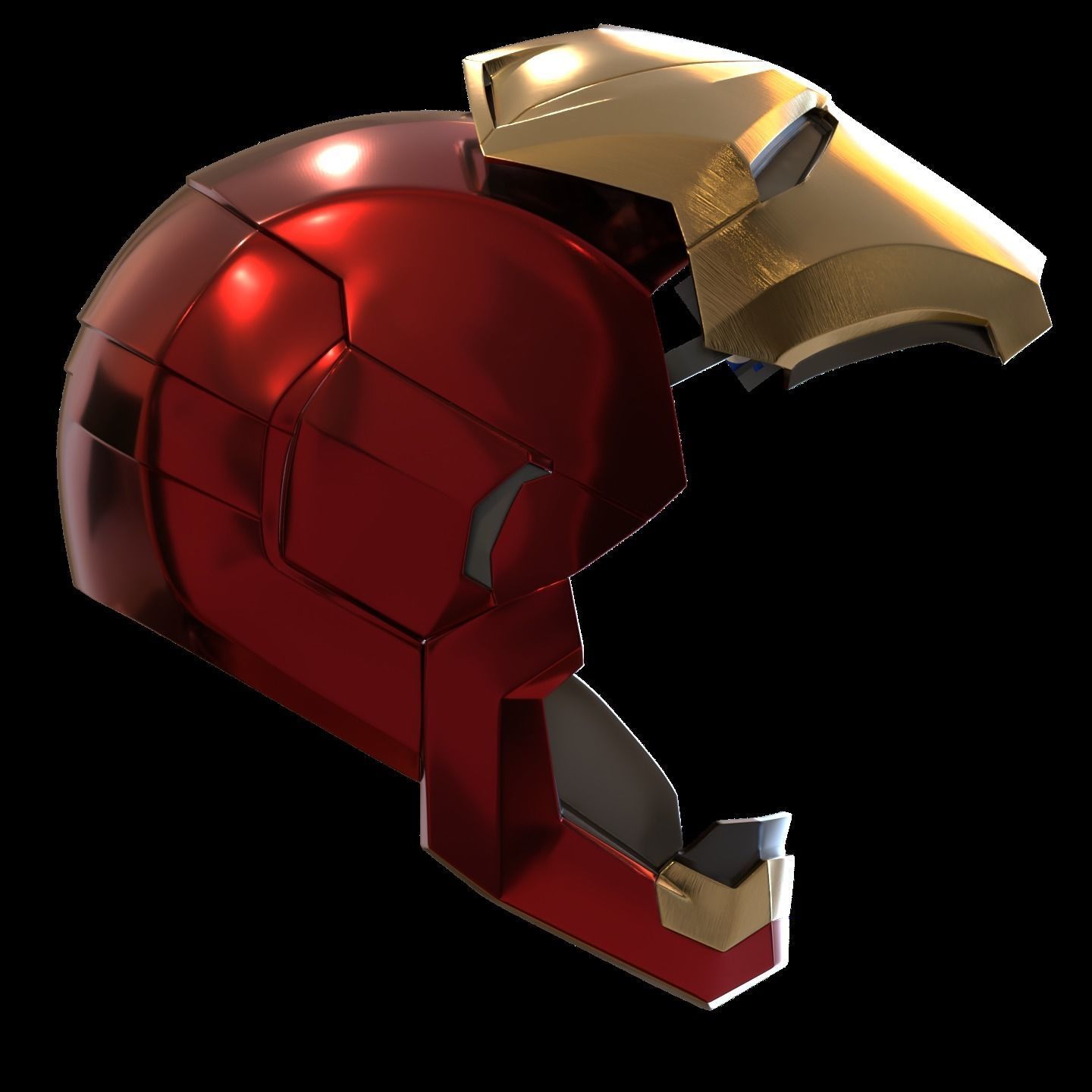 Iron man mk46 42 mashup with motorization and inner details 3D print model_5