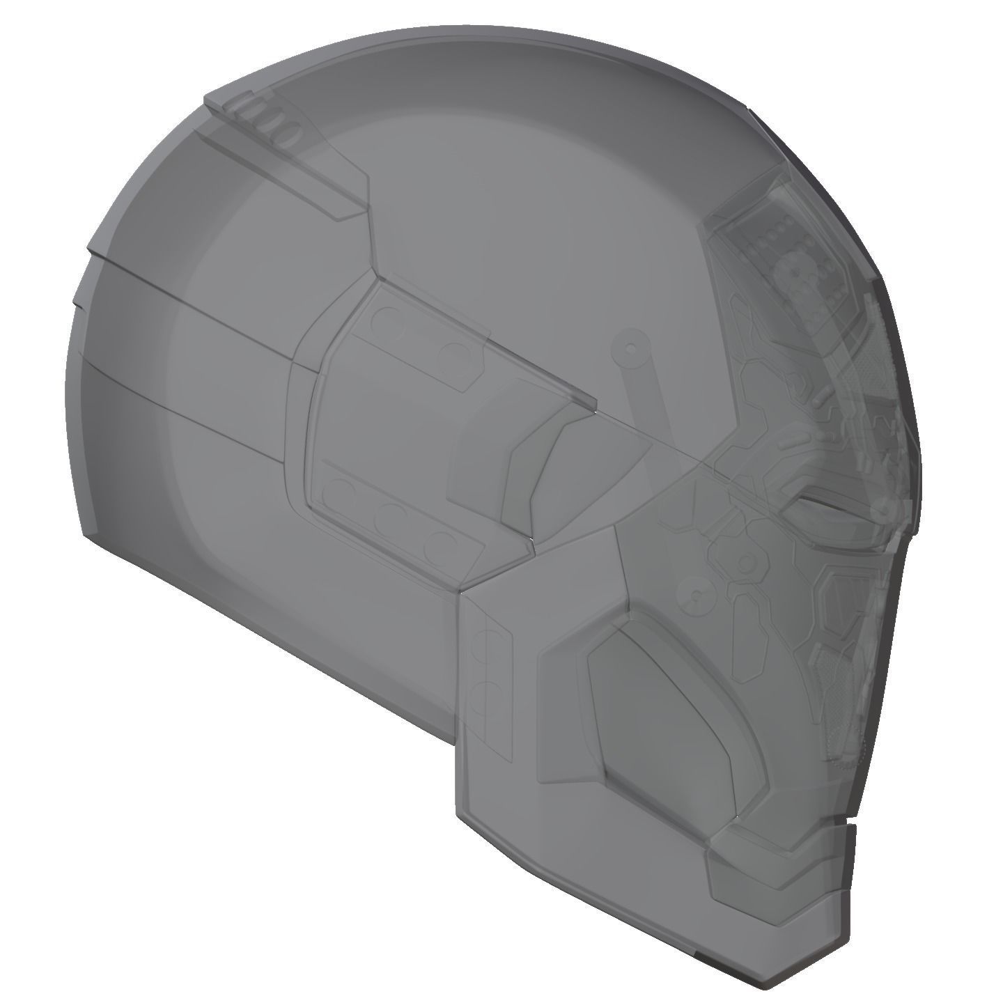 Iron man mk46 42 mashup with motorization and inner details 3D print model_38