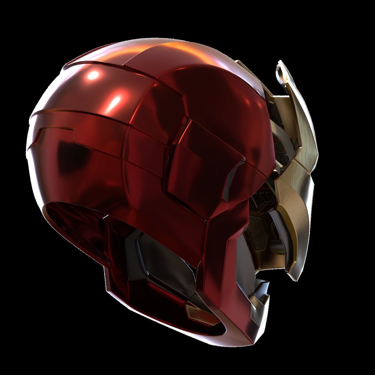 Iron man mk46 42 mashup with motorization and inner details 3D print model_8
