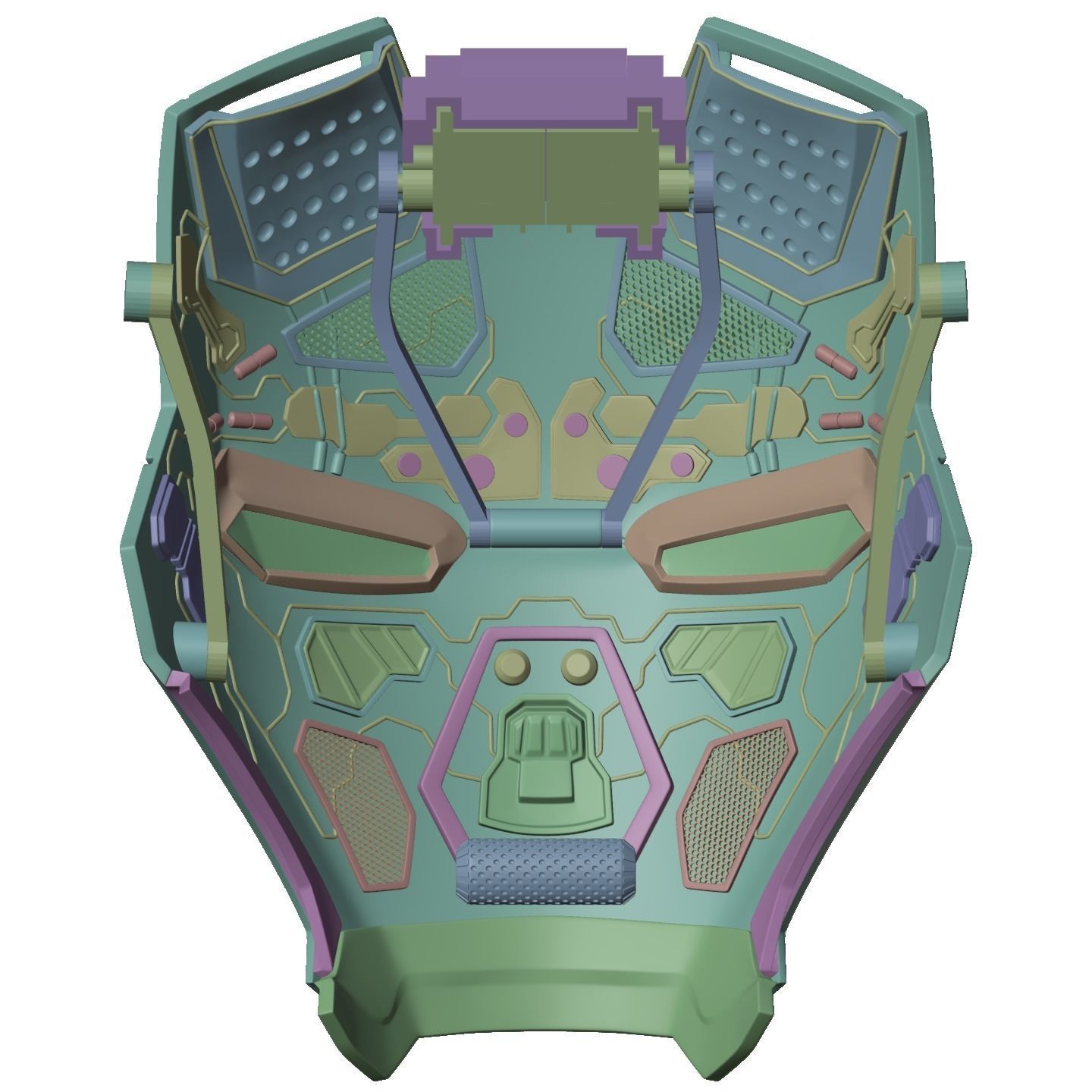 Iron man mk46 42 mashup with motorization and inner details 3D print model_39