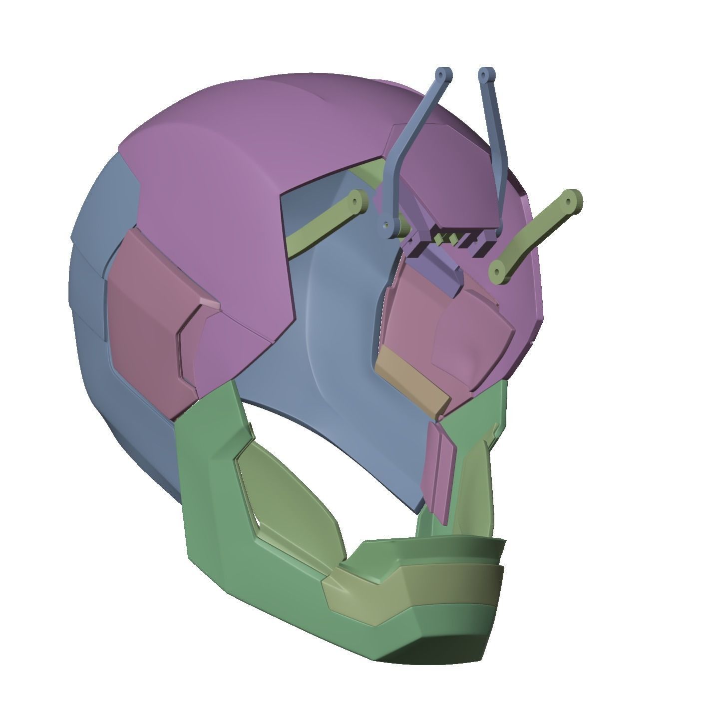 Iron man mk46 42 mashup with motorization and inner details 3D print model_29