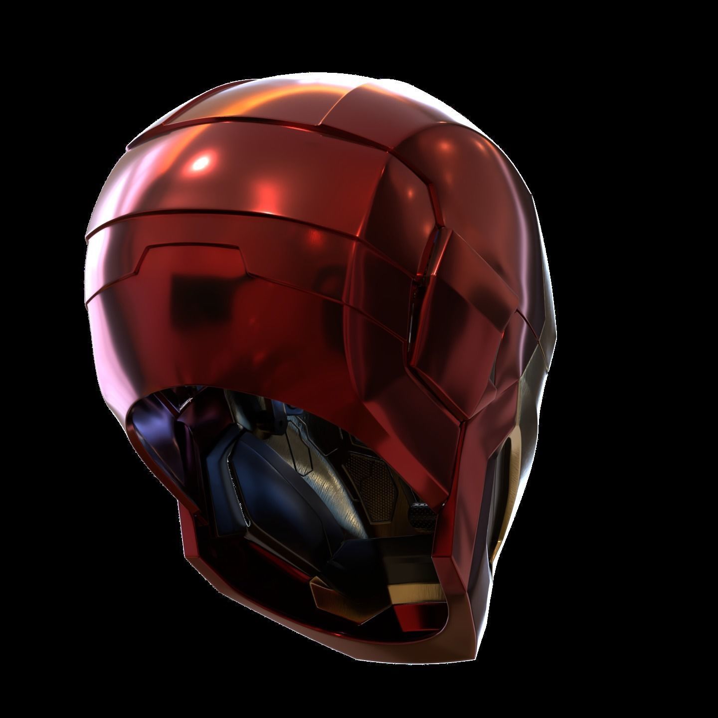 Iron man mk46 42 mashup with motorization and inner details 3D print model_9