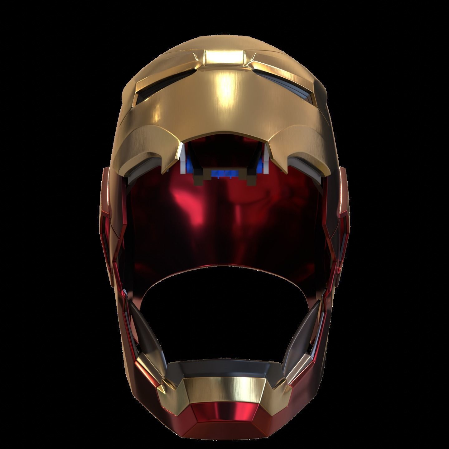 Iron man mk46 42 mashup with motorization and inner details 3D print model_6