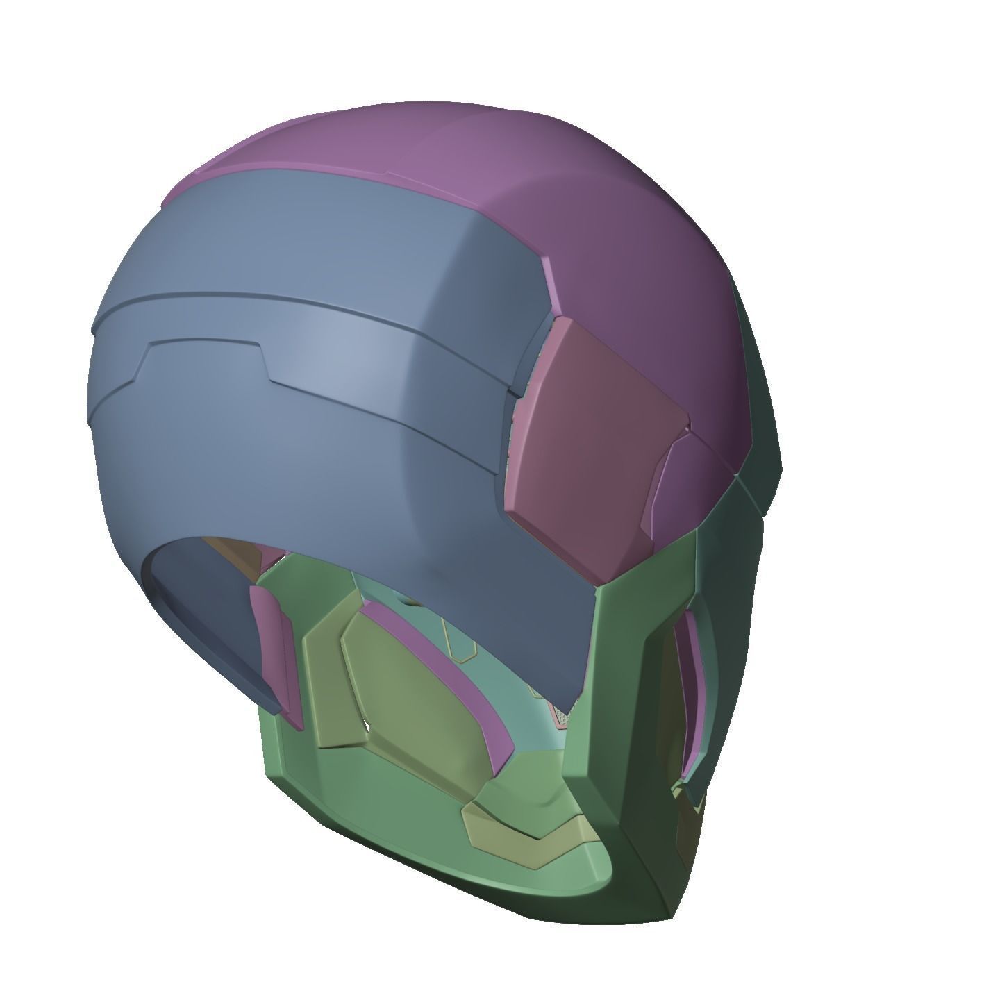 Iron man mk46 42 mashup with motorization and inner details 3D print model_21