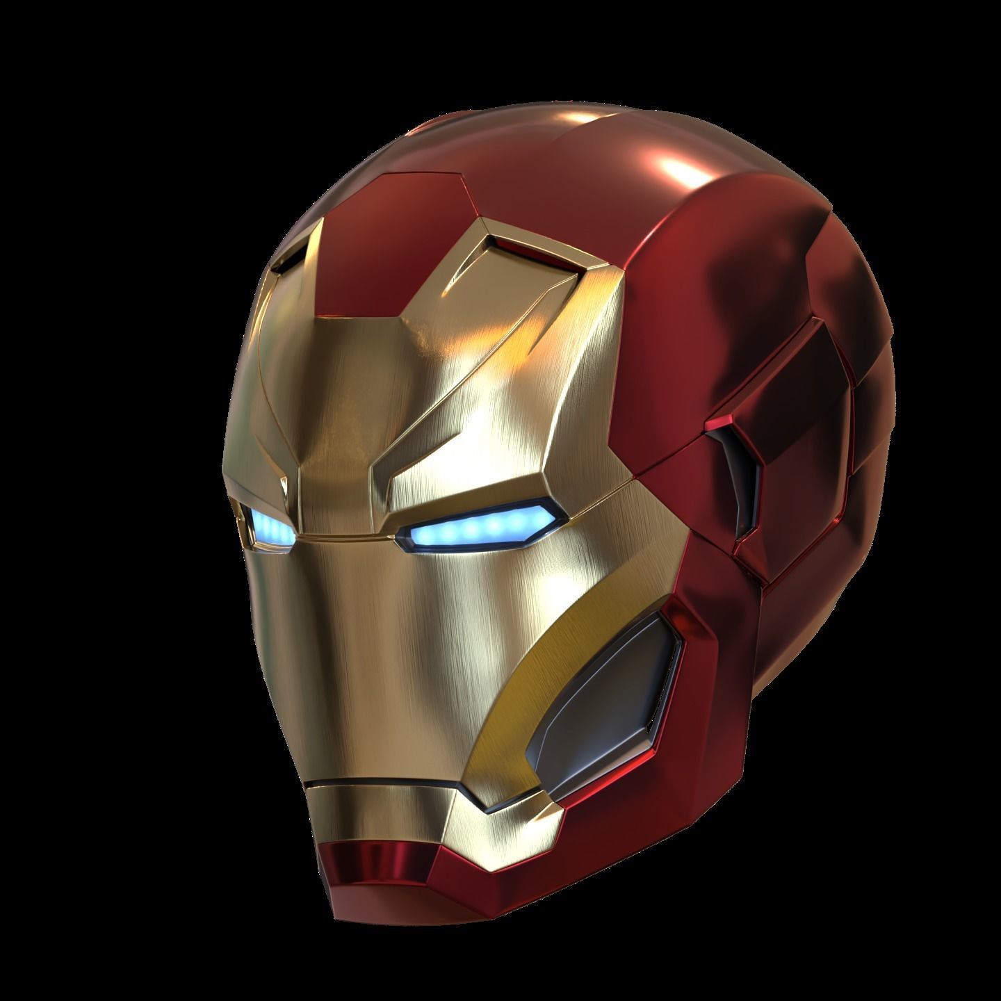 Iron man mk46 42 mashup with motorization and inner details 3D print model_12