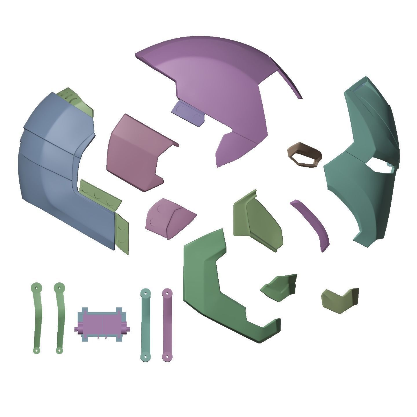 Iron man mk46 42 mashup with motorization and inner details 3D print model_33