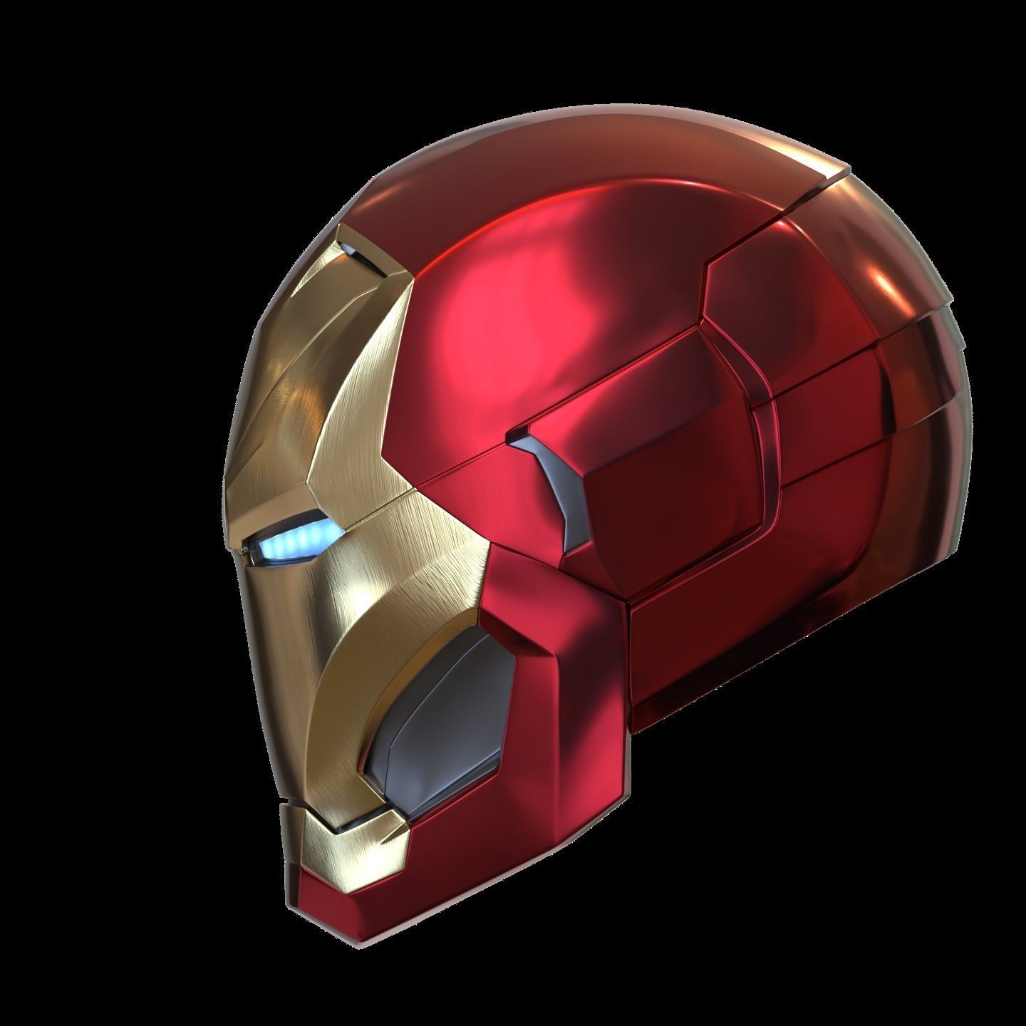 Iron man mk46 42 mashup with motorization and inner details 3D print model_4