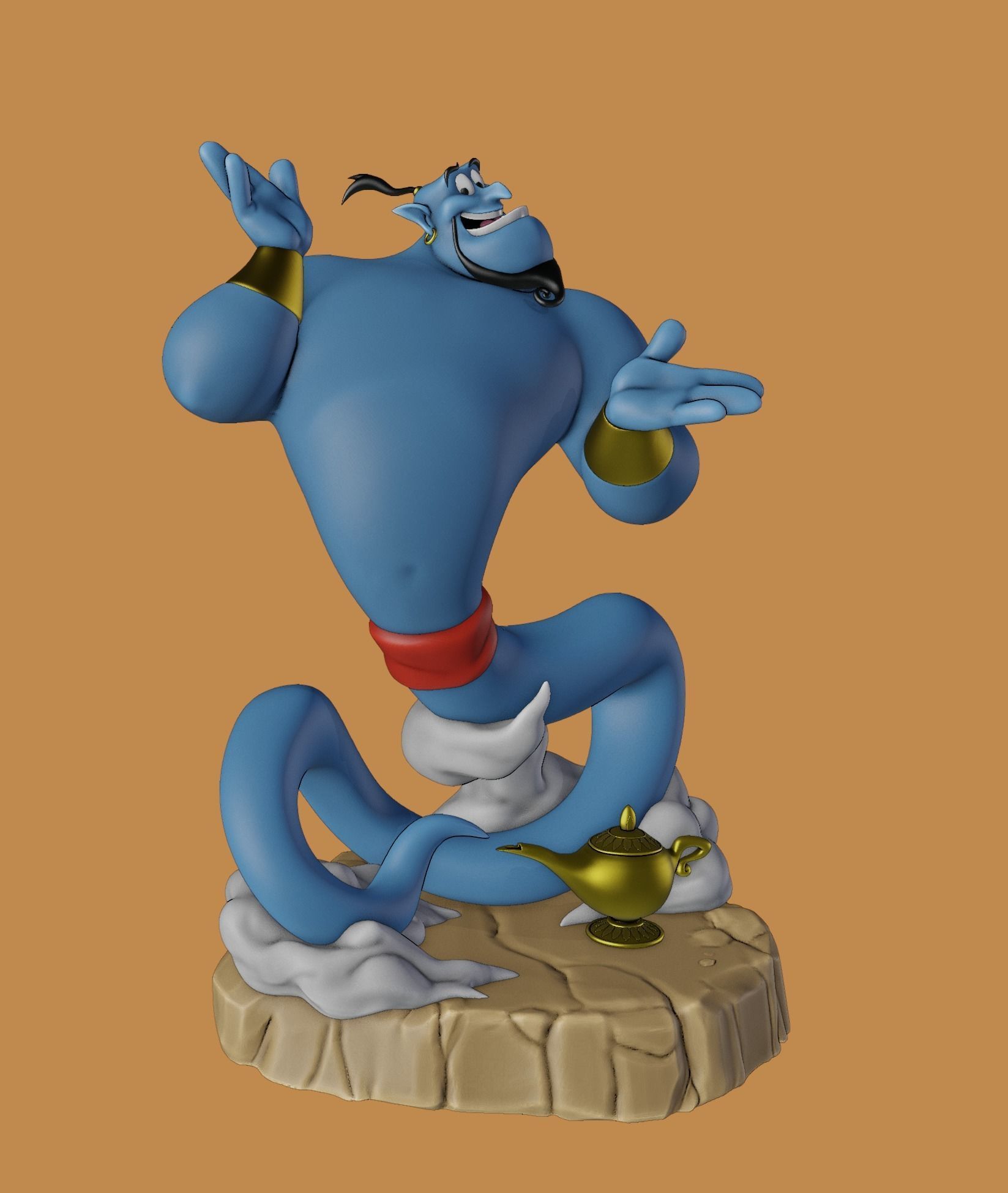 Genie - Aladdin 3D print model_8
