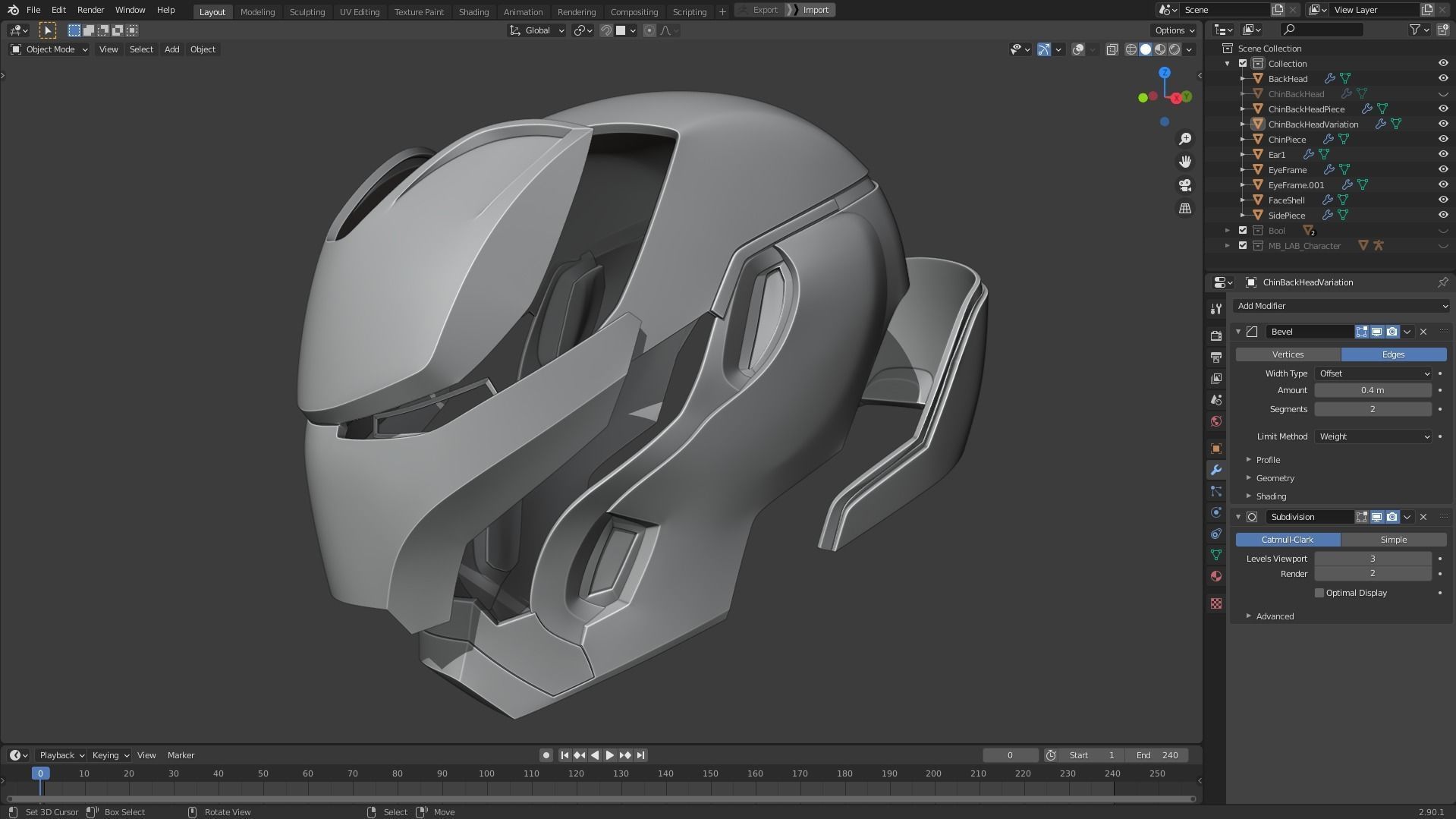 Iron Man Mark 50 Helmet for Cosplay 3D print model_10