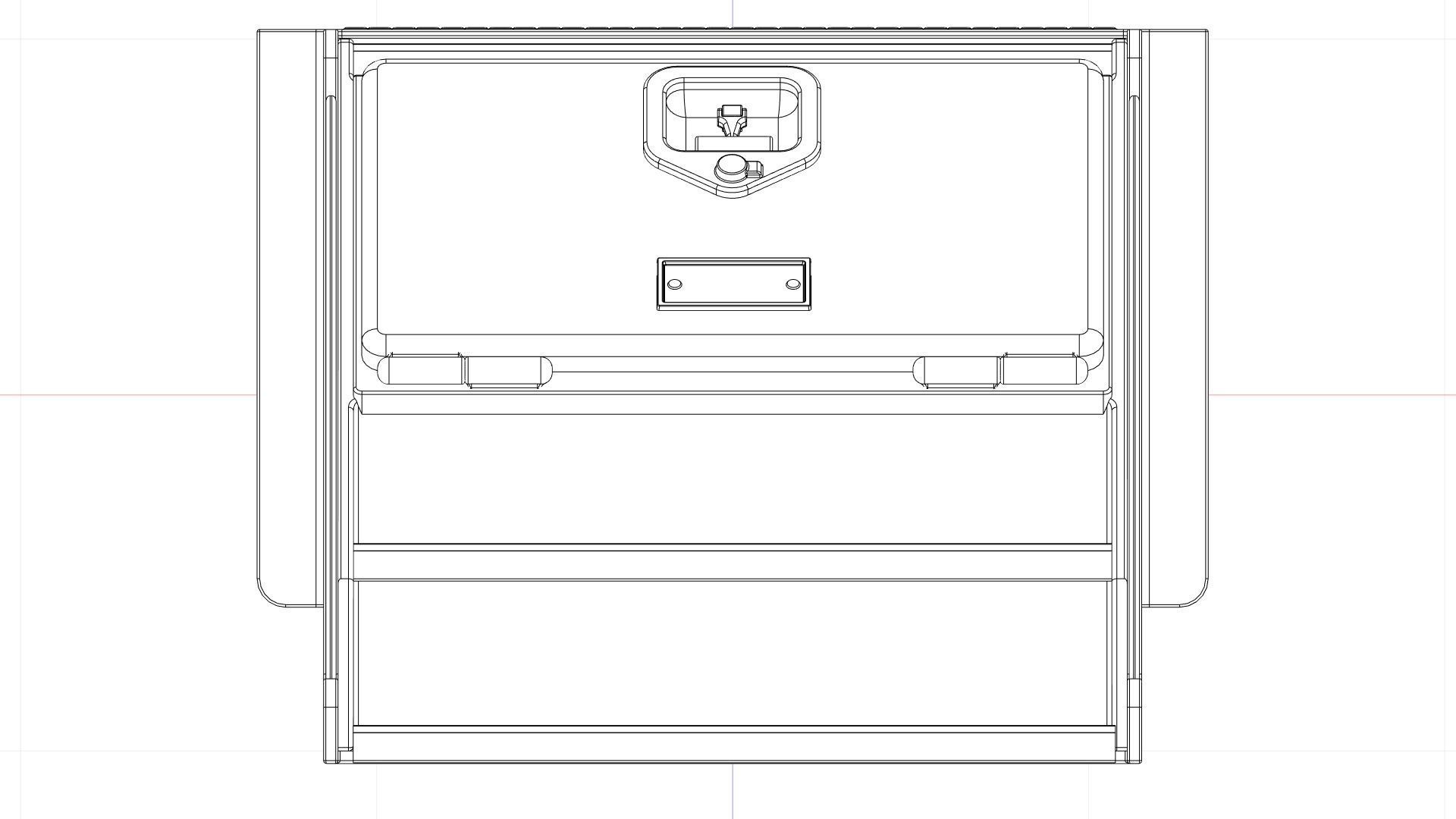 Truck step toolbox 3D model_13