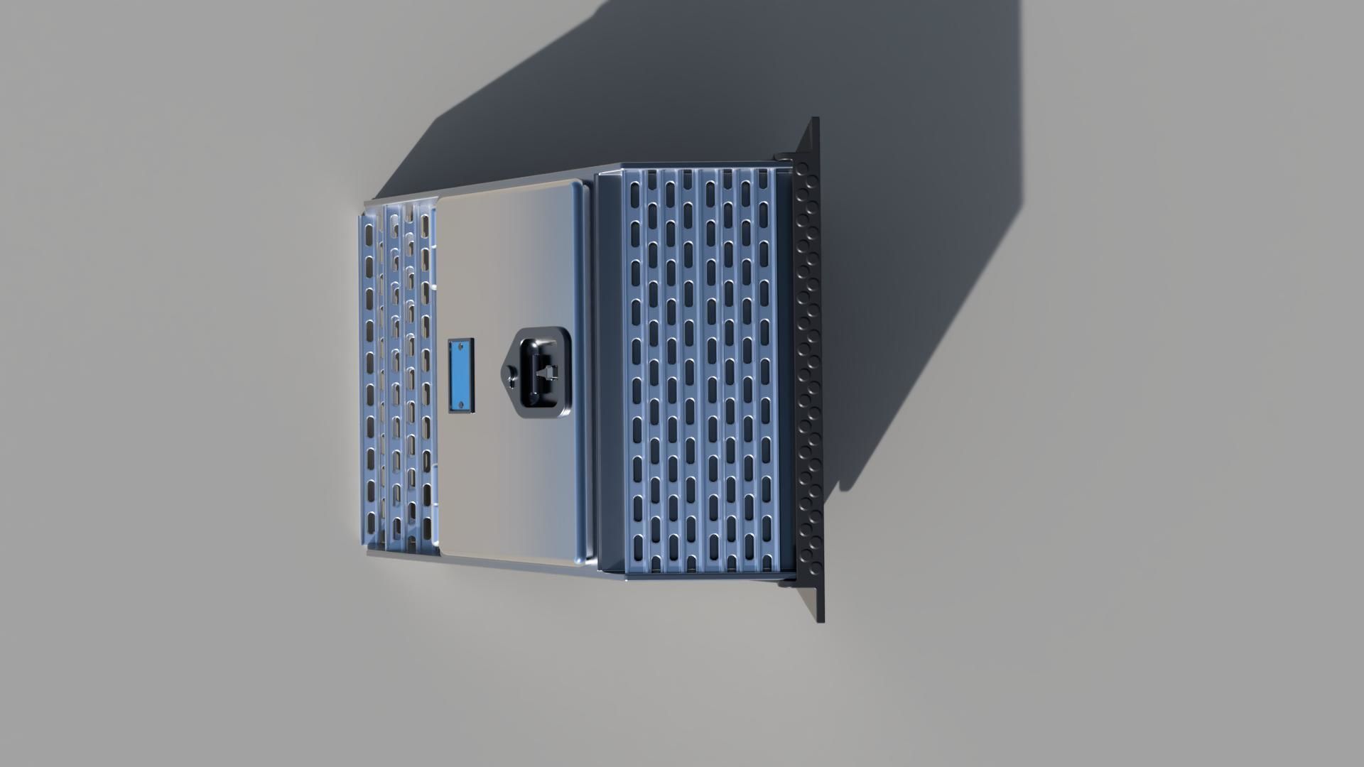 Truck step toolbox 3D model_2