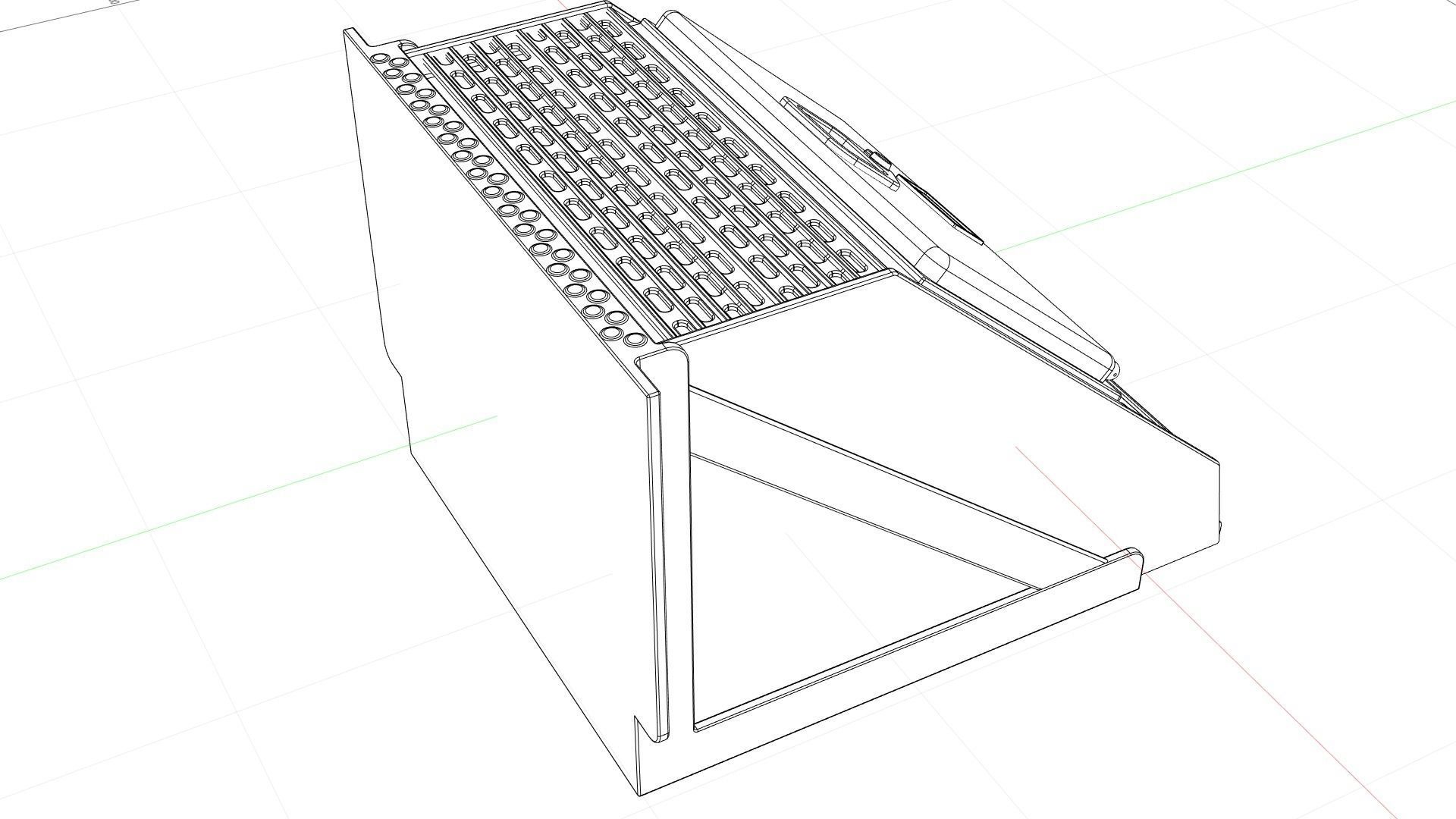 Truck step toolbox 3D model_10