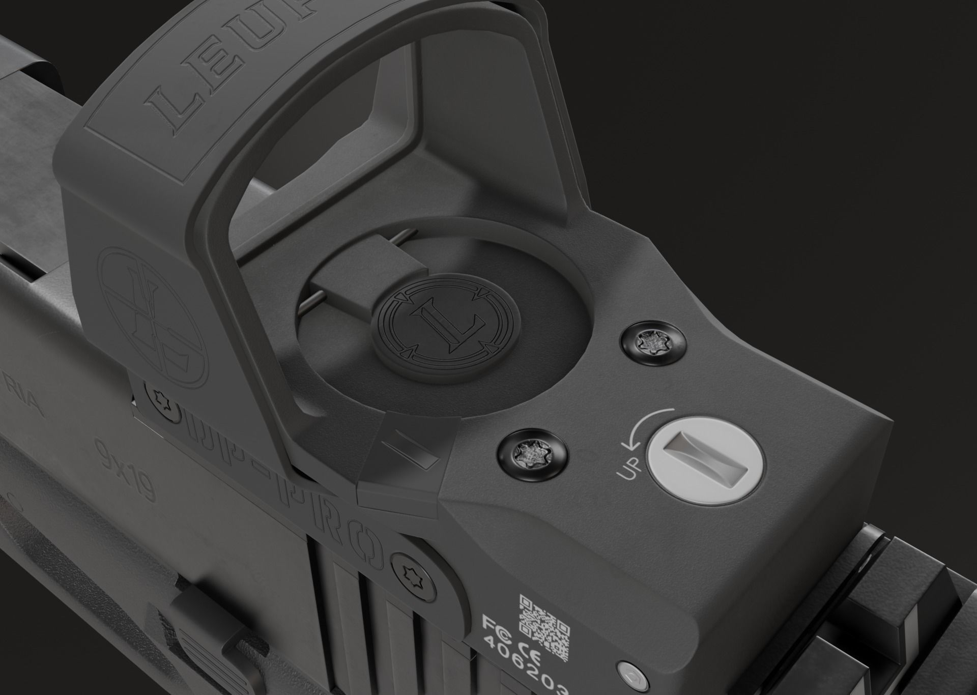 GLOCK 17 Gen5 MOS with attachments Low-poly 3D model_13