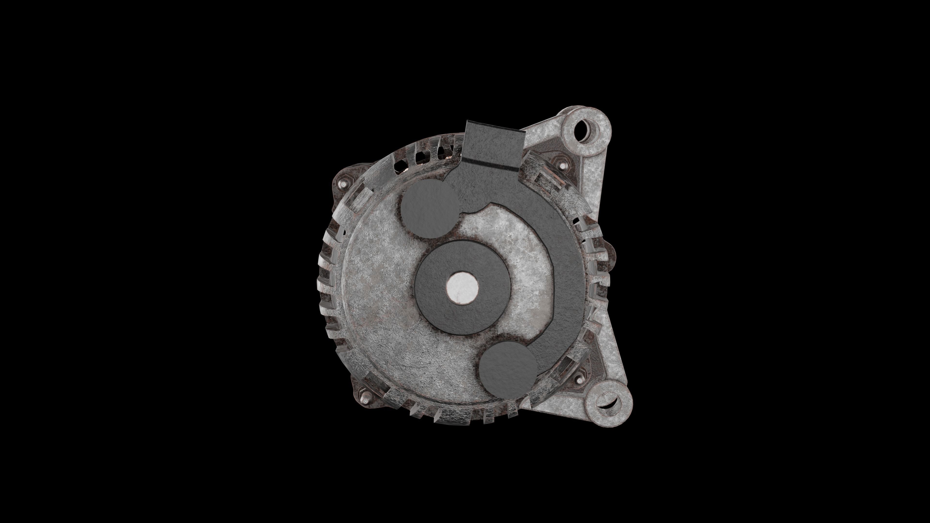 Alternator Low-poly 3D model_4