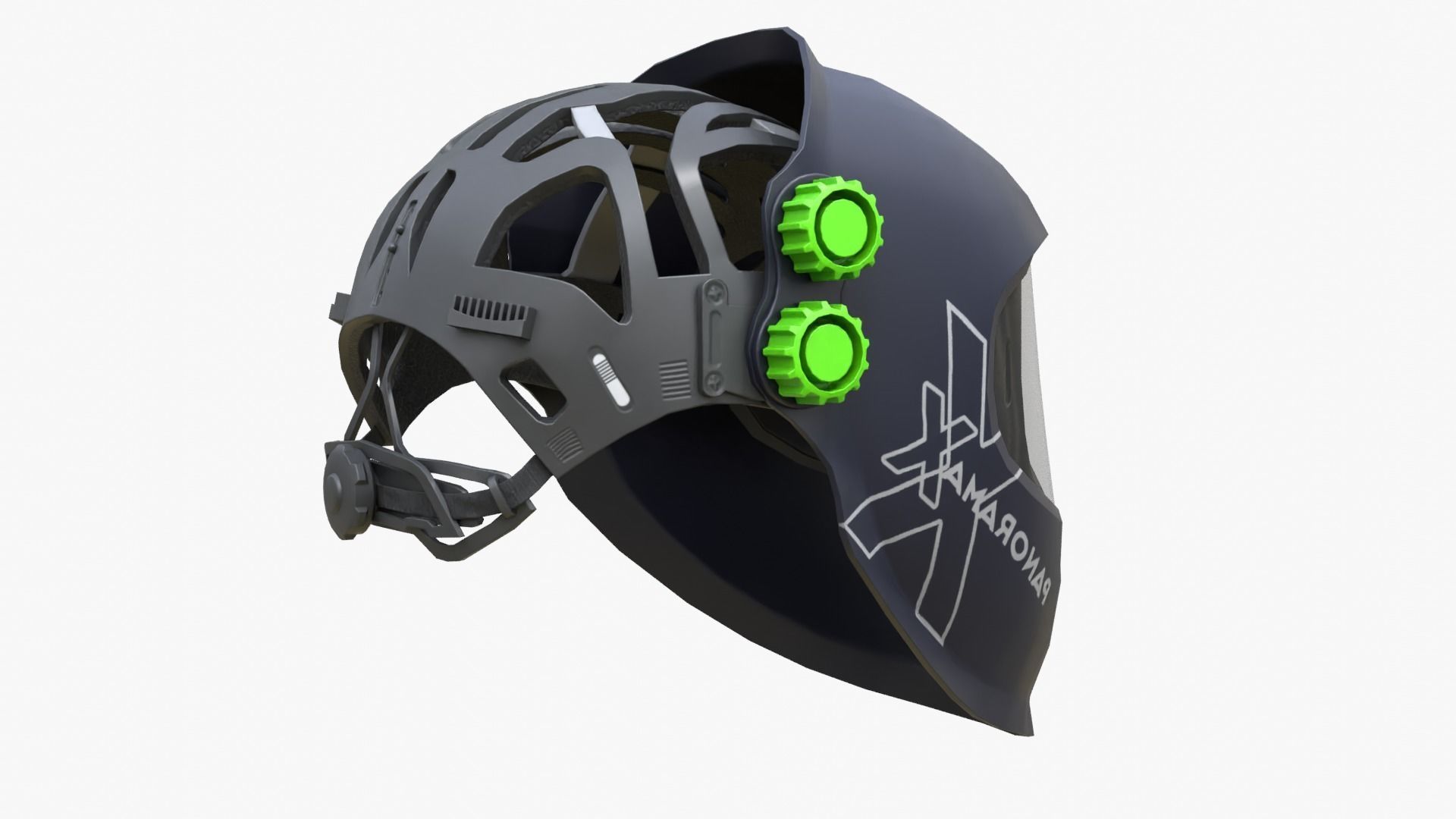 Welding Helmet Low-poly 3D model_7