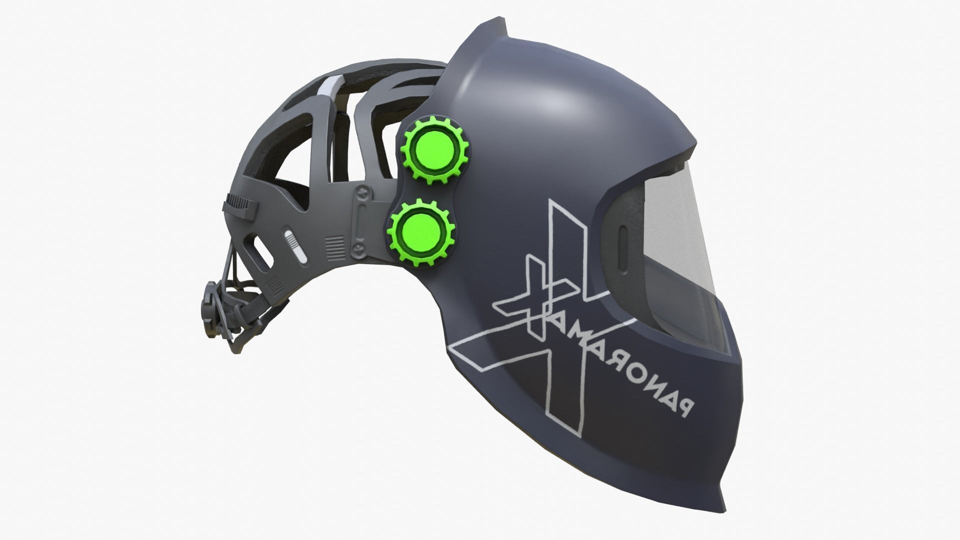 Welding Helmet Low-poly 3D model_8