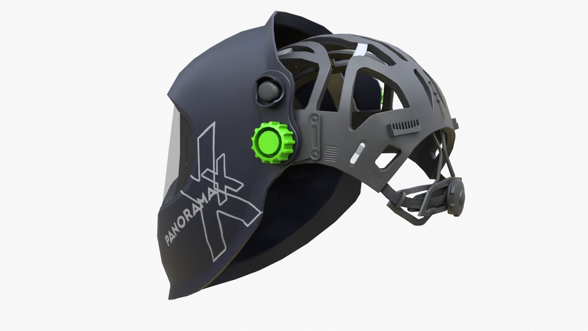 Welding Helmet Low-poly 3D model_3