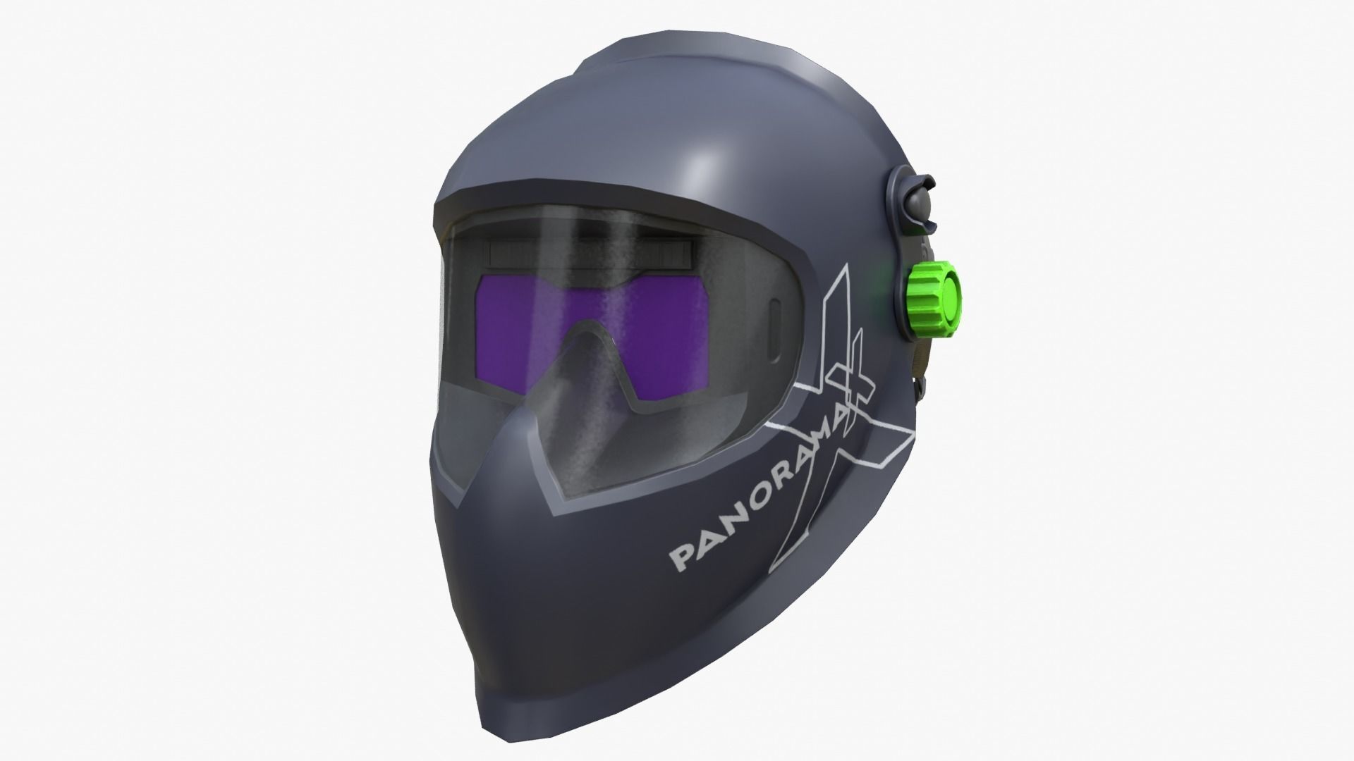Welding Helmet Low-poly 3D model_12