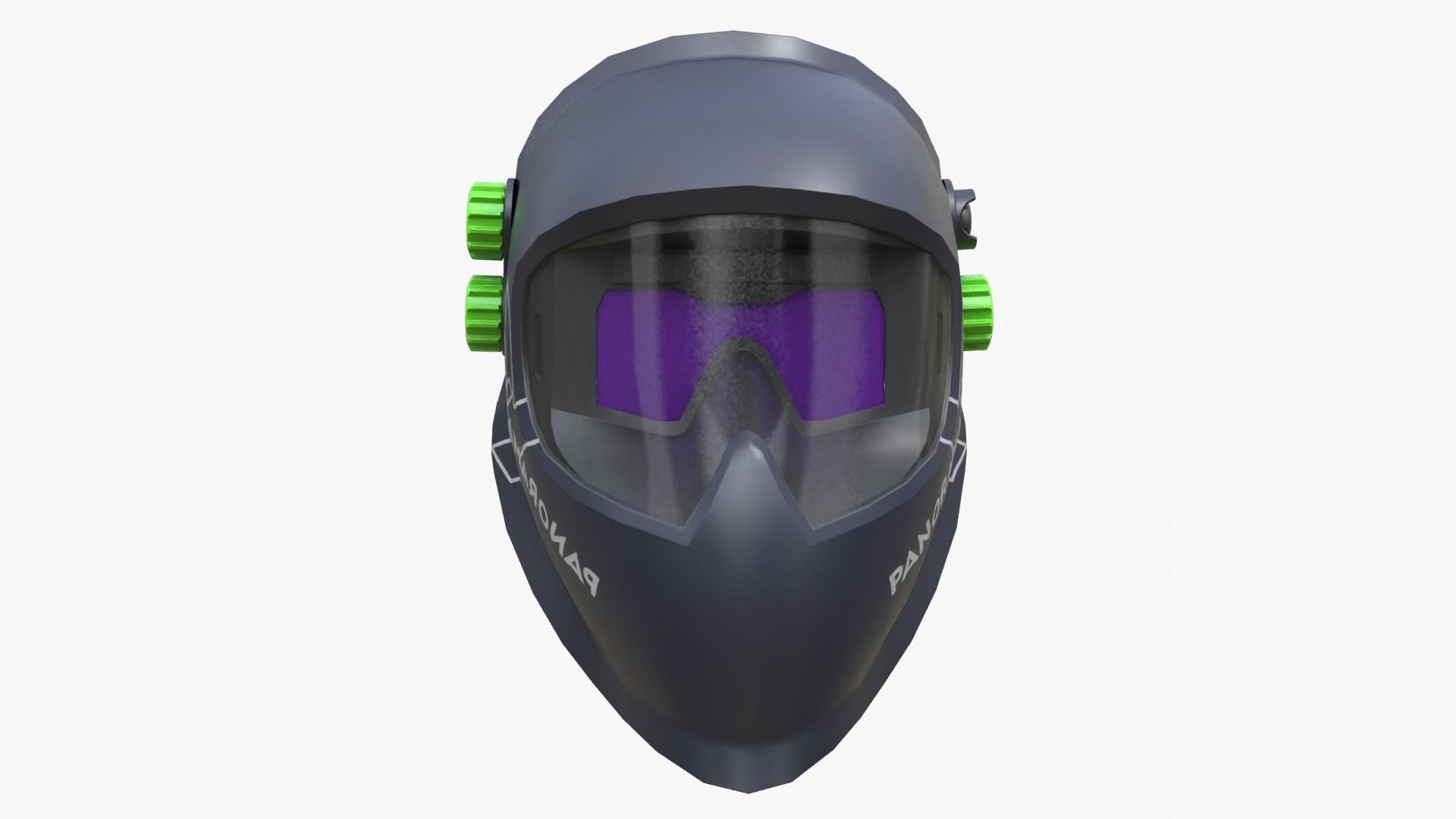 Welding Helmet Low-poly 3D model_11