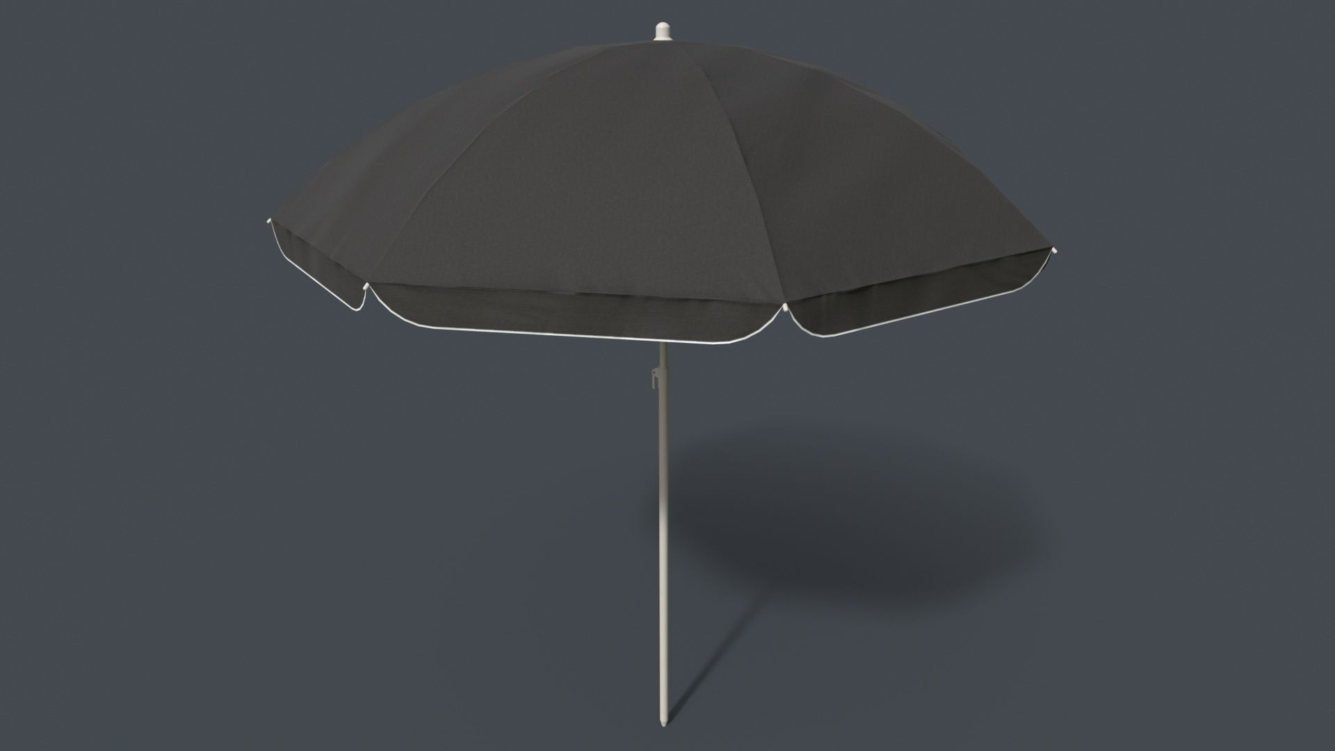 PBR Beach Parasol Low-poly 3D model_44